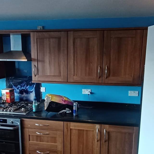 Kitchen renovation with new cabinetry and fittings